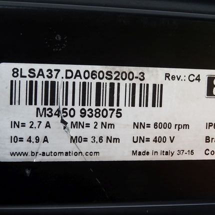 B&R 8LSA37.DA060S200-3 Rev.C4 Synchronous motor 6000rpm - Maranos.de