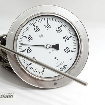 Wika Gasdruck-Thermometer 0…80°C Gas System IP65 Kl.1 / Top Zustand - Maranos.de