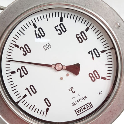 Wika Gasdruck-Thermometer 0…80°C Gas System IP65 Kl.1 / Top Zustand - Maranos.de