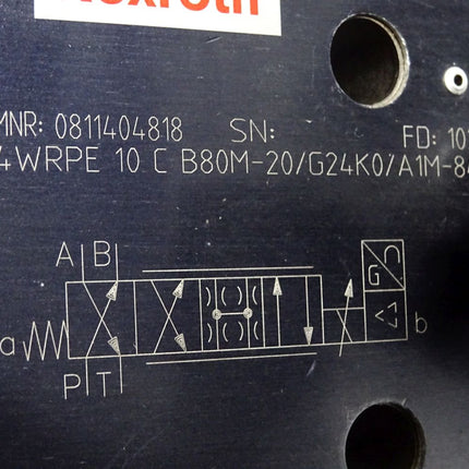 Rexroth Ventil 0811404818 4WRPE 10 C B80M-20/G24K0/A1M-846 YTPBAT