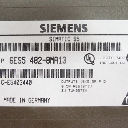 Siemens Digital In/Out 482 6ES5482-8MA13 6ES5 482-8MA13 / Neu