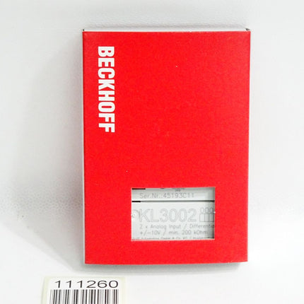 Beckhoff KL3002 analoge Eingangsklemme / Neu OVP - Maranos.de
