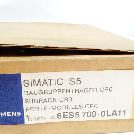 Siemens Subrack CR0 6ES5700-0LA11 6ES5 700-0LA11 4-slot / Neu OVP