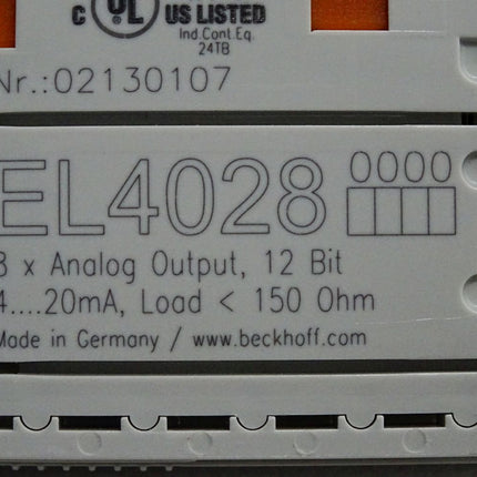 Beckhoff EL4028 analoge Ausgangsklemme - Maranos.de