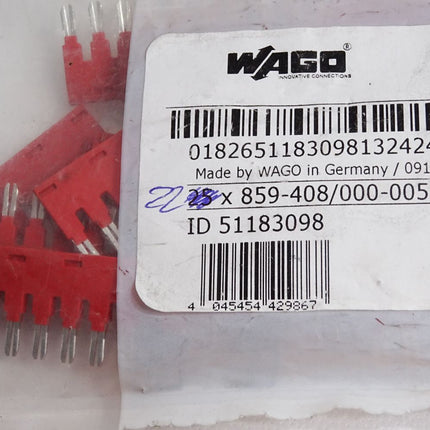Wago Jumper-Steckplatz 859-408 / 000-005 / Inhalt:22 Stück / Neu OVP - Maranos.de