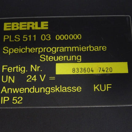 Eberle PLS511 PLS51103 000000 Speicherprogrammierbare Steuerung / Neuwertig OVP
