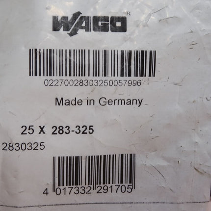 Wago 283-325 Abschluss- und Zwischenplatte / Inhalt:25 Stück / Neu OVP - Maranos.de