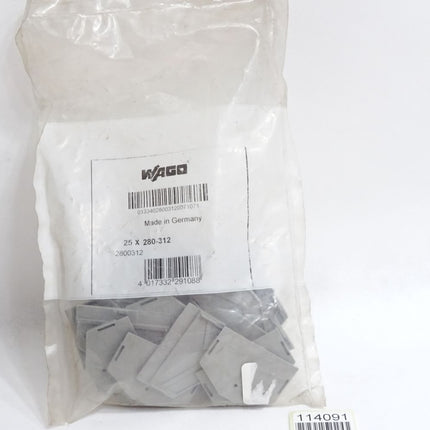 Wago 280-312 Abschluss- und Zwischenplatte / Inhalt:25 Stück / Neu OVP - Maranos.de