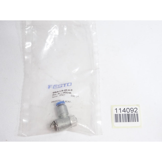 Festo 193144 GRLA-1/8-QS-6-D Drossel-Rückschlagventil / Neu OVP - Maranos.de