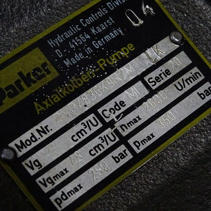 Parker Axialkolben-Pumpe PVP4836K9R2M