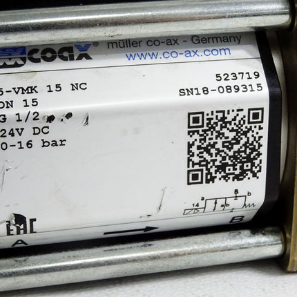 Müller Coax Ventil 5-VMK 15 NC + KN-05-510-HN