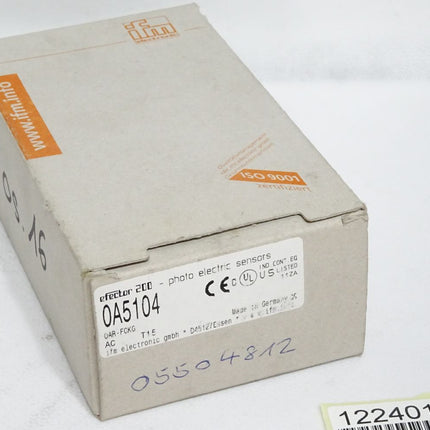 Ifm electronic Reflexlichtschranke OA5104 OAR-FCKG / Neu OVP