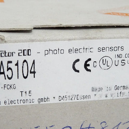 Ifm electronic Reflexlichtschranke OA5104 OAR-FCKG / Neu OVP