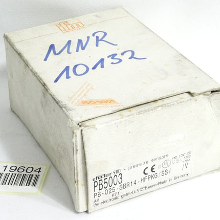 Ifm electronic Drucksensor PB5003 PB-025-SBR14-HFPKG/SS/ /V / Neu OVP