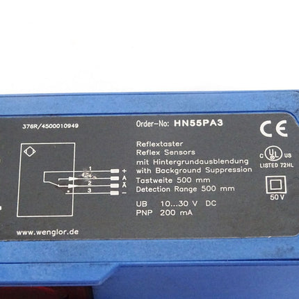 Wenglor Reflextaster HN55PA3