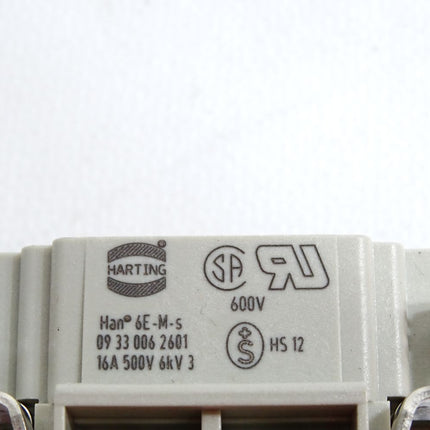Harting 09330062601 6E-M-S Einsatz mit Gehäuse / Unbenutzt - Maranos.de