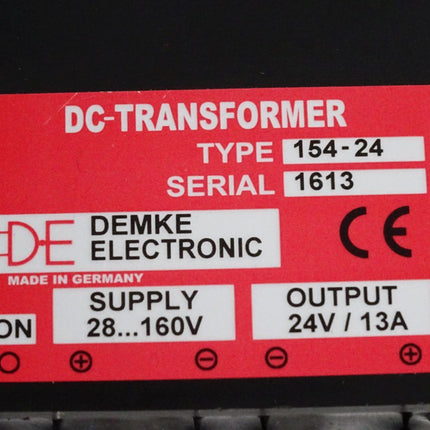 Demke Electronic 154-24 DC-Converter 154.001 out 24V 13A - Maranos.de