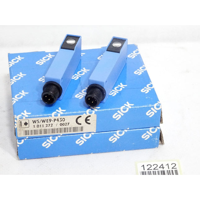 Sick Lichtschranke Sender WE9-P430 2014717 + Empfänger WS9-P430 2014716 Neu OVP