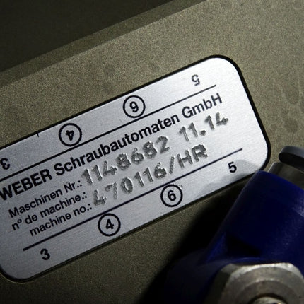 Weber Schraubautomaten Stationärschrauber SER 60 200 1148682 470116/HR - Maranos.de