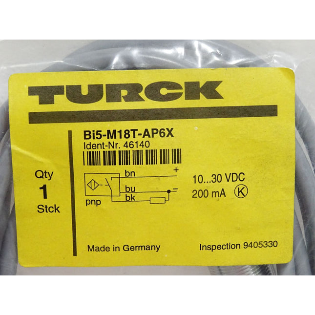 Turck Induktiver Sensor Bi5-M18T-AP6X 46140 / Neu OVP