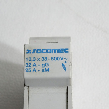 Socomec Sicherungshalter 10,3x38 - 500VAC 32A-gG 25A-AM - Maranos.de