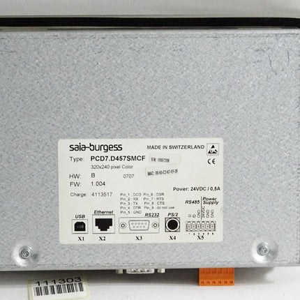 Saia Burgess PCD7.D457SMCF Web Panel - Maranos.de