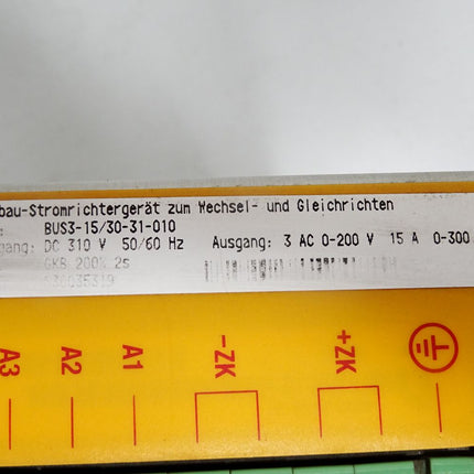 Baumüller Einbau-Stromrichtergerät BUS3-15/30-31-010 DC 310V / 3 AC 0-200V 15A