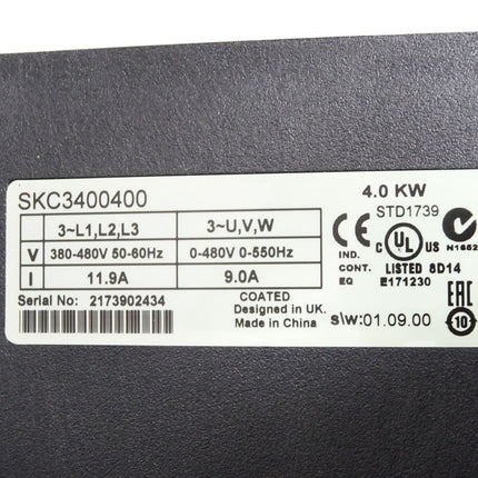 Emerson Control Techniques SKC3400400 4kW 3-Phasen Frequenzumrichter / Neu - Maranos.de