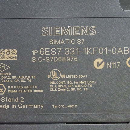 Siemens S7-300 SM331 6ES7331-1KF01-0AB0 6ES7 331-1KF01-0AB0 - Maranos.de