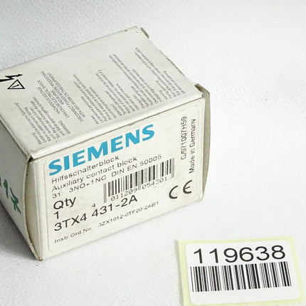 Siemens Hilffschalterblock 3TX4431-2A / Neu OVP
