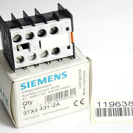 Siemens Hilffschalterblock 3TX4431-2A / Neu OVP