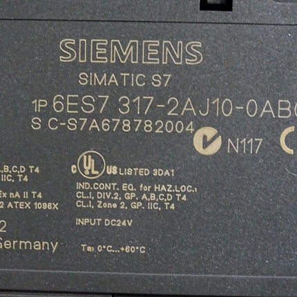 Siemens S7-300 CPU 317-2DP 6ES7317-2AJ10-0AB0 6ES7 317-2AJ10-0AB0 - Maranos.de