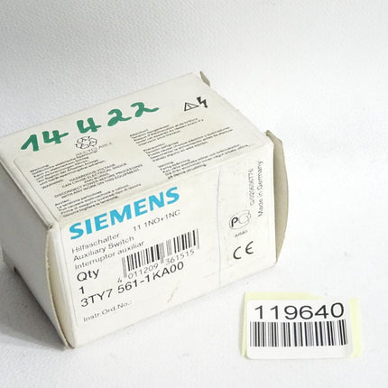 Siemens Hilffschalter 3TY7561-1KA00 / Neu OVP - Maranos.de