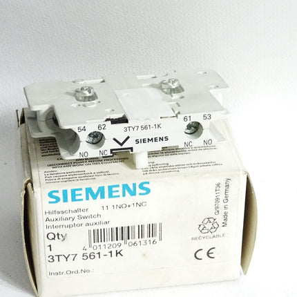 Siemens Hilffschalter 3TY7561-1K / Neu OVP