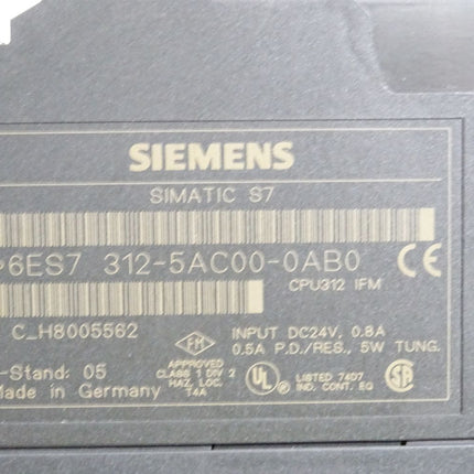 Siemens S7-300 CPU 312 IFM 6ES7312-5AC00-0AB0 6ES7 312-5AC00-0AB0 - Maranos.de