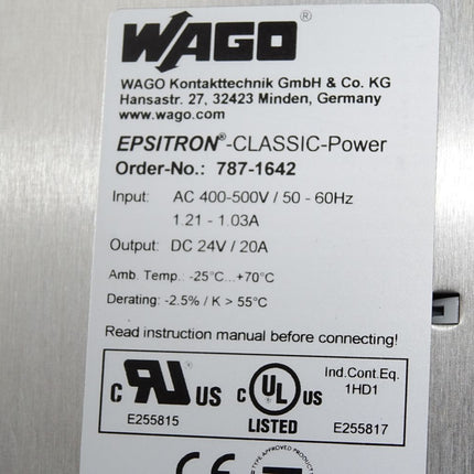Wago EPSITRON Classic Power 787-1642 - Maranos.de
