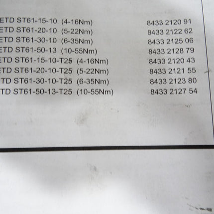 Atlas Copco Stabschrauber-Tensor ETD ST61 ST61-50-13-T25 (10-55Nm) - Maranos.de