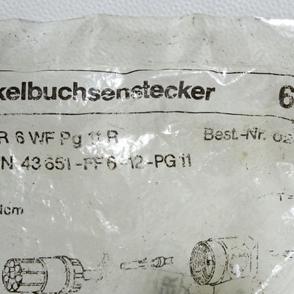 Euchner Steckverbinder 024999 SR6WFPG11R / Neu OVP