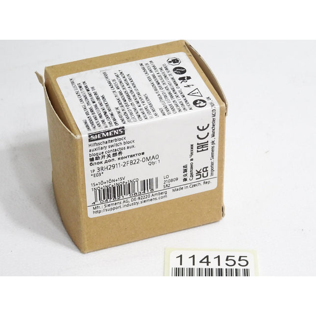 Siemens Hilfsschalterblock 3RH2911-2FB22-0MA0 / Neu OVP - Maranos.de