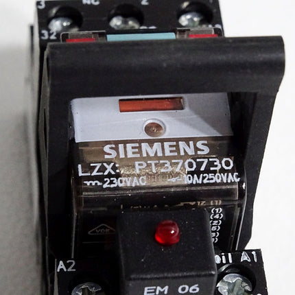 Siemens Simirel Relais mit Sockel PT3A5T30 PT370730 PT78730 - Maranos.de