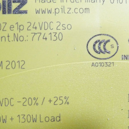 Pilz Sicherheitsrelais 774130 PNOZ e1p 24VDC 2so