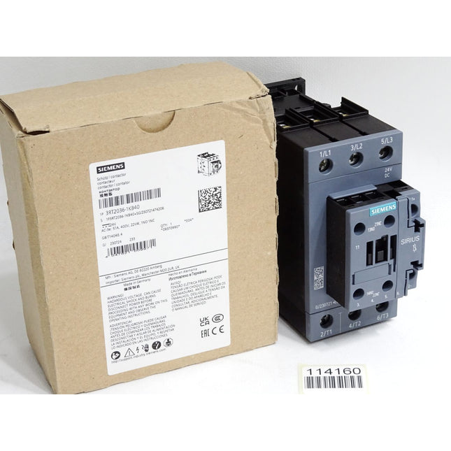 Siemens Schütz 3RT2036-1KB40 / Neu OVP - Maranos.de