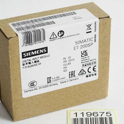 Siemens ET200SP F-DI 6ES7136-6BA01-0CA0 6ES7 136-6BA01-0CA0 Neu OVP versiegelt - Maranos.de