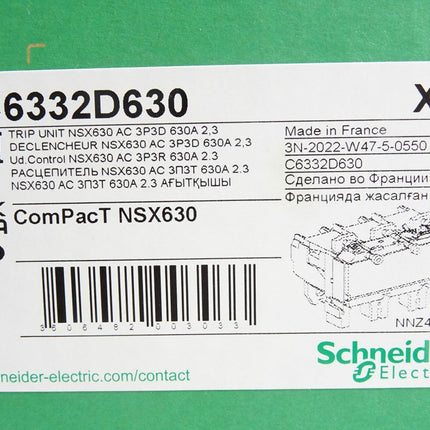 Schneider Electric Elektronisches Auslösegerät MicroLogic 2.3 C6332D630 Neu OVP - Maranos.de