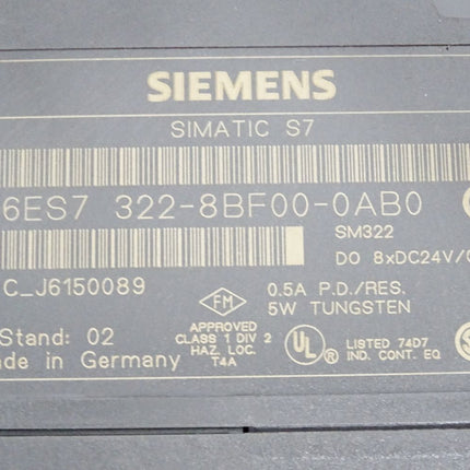 Siemens S7-300 SM322 6ES7322-8BF00-0AB0 6ES7 322-8BF00-0AB0
