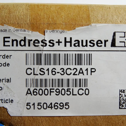 Endress+Hauser Condumax Leitfähigkeitssensor CLS16-3C2A1P 51504695 / Neu OVP