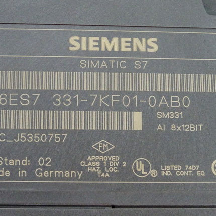Siemens S7-300 SM331 6ES7331-7KF01-0AB0 6ES7 331-7KF01-0AB0