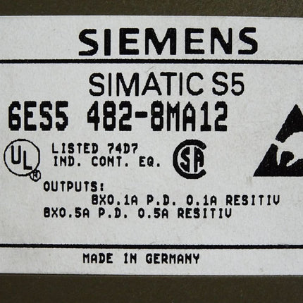 Siemens 6ES5482-8MA12 6ES5 482-8MA12 Digital Input/Ouput Module - Maranos.de