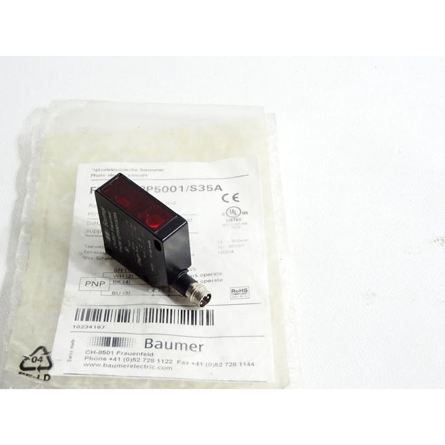 Baumer electric Reflexions-Lichttaster FHDM 12P5001/S35A 10234167 / Neu OVP