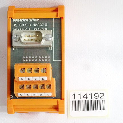 Weidmüller RS-SD 9B 123376 9S 123426 Schnittstelle Übergabemodul - Maranos.de